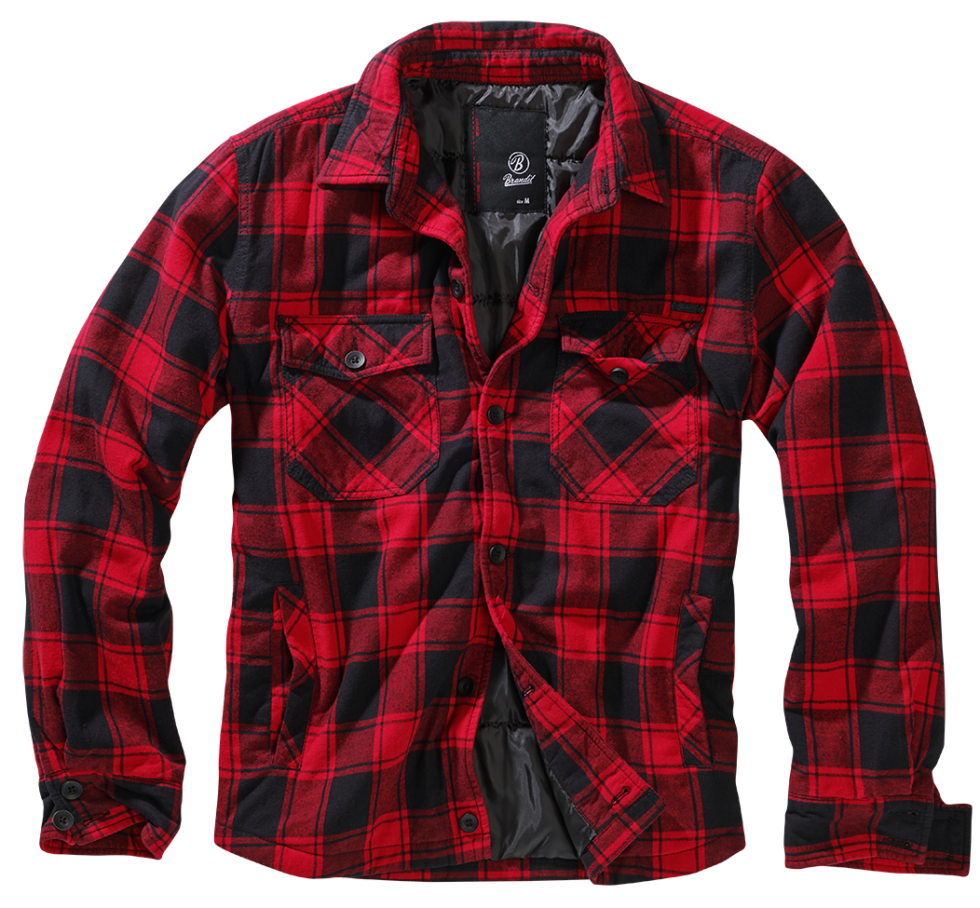 Thermo Holzfällerhemd red -black Brandit - Outdoor-Checkpoint