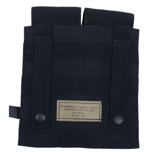 Magazintasche 2-Fach Molle schwarz – Bild 2