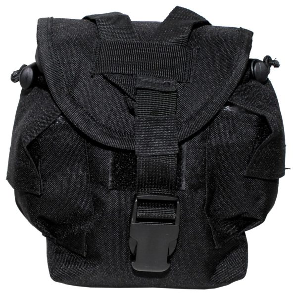 Trinkflaschentasche Molle schwarz