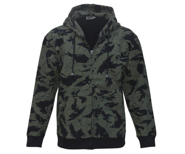 Kapuzenzipjacke Baltic nightcamo Taiga oliv