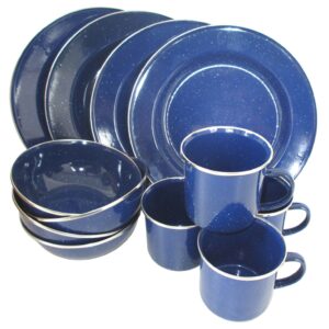 Kochset Western Emalliert 13 teilig/4 Personen
