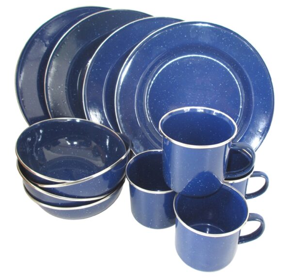 Kochset Western Emalliert 13 teilig/4 Personen