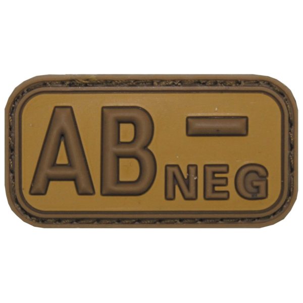 Klettabzeichen braun/khaki  AB-NEG