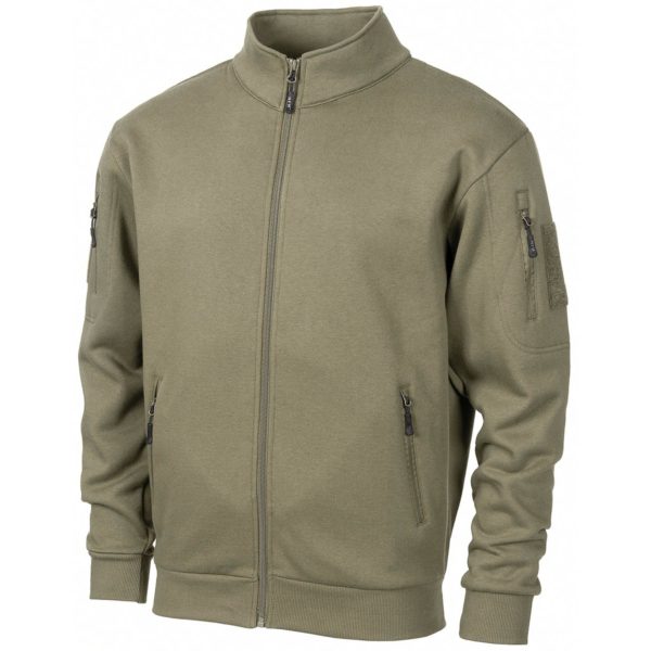 Sweatjacke Tactical oliv