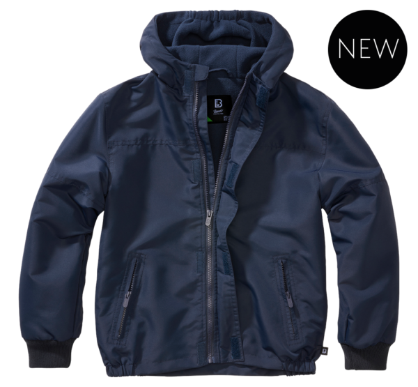 Kids Windbreaker Frontzip navy