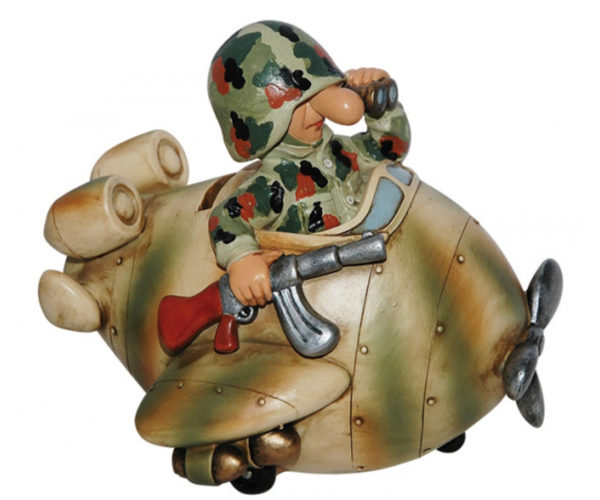 Fun Division Soldat Flugzeug Spardose