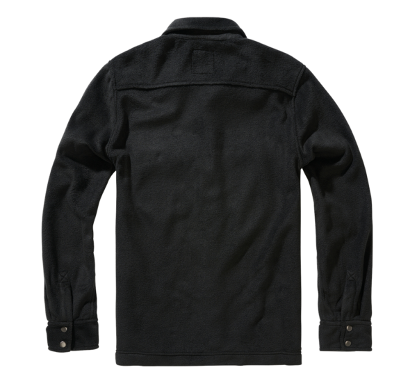 Jeff Fleece Hemd Long Sleeve schwarz – Bild 2