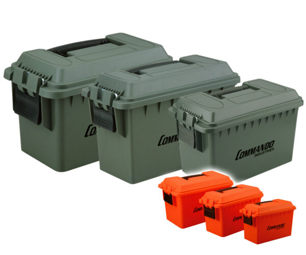 Commando Munkiste/ Outdoorbox oliv/orange  35 x 20 x 23