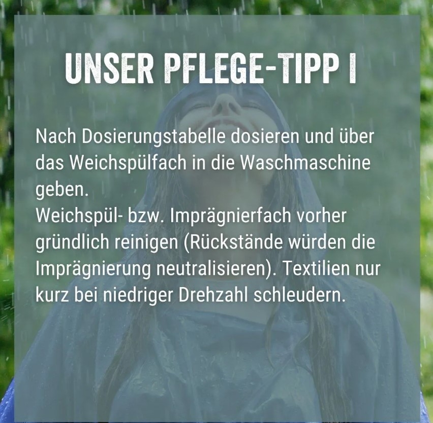 Spezialwaschmittel, HEY® "Imprägnierung Wash-In" – Bild 3