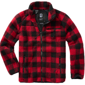 Teddy Fleece Jacket black/red