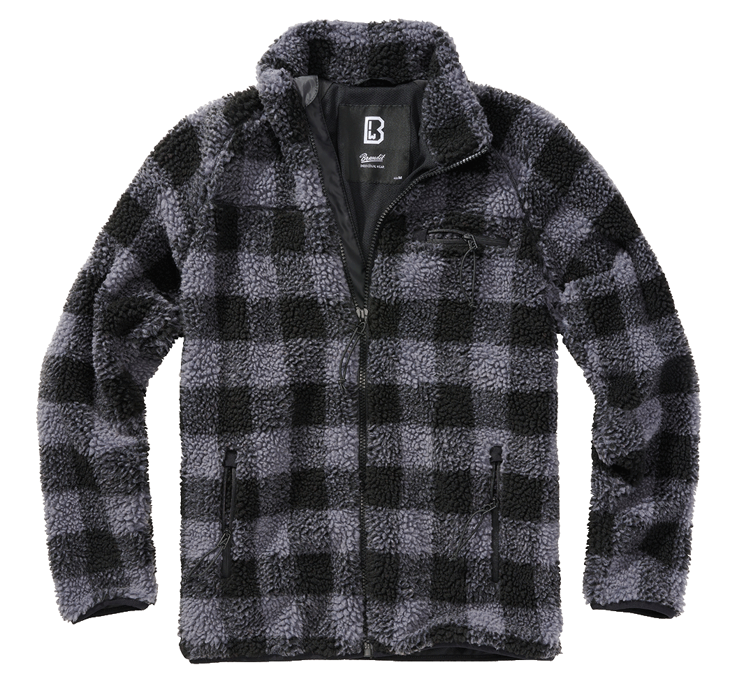 Teddy Fleece Jacket black/grey